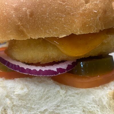 Мега-острый бургер в Sunday по цене 180 ₽