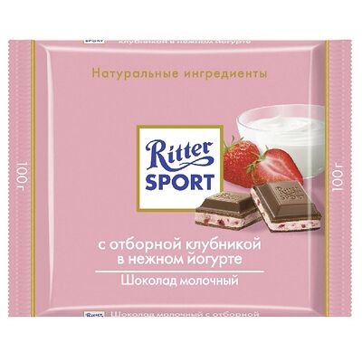 Ritter Sport Шоколад клубника и йогурт в Proкофий по цене 149 ₽