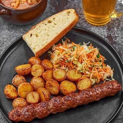 Обед с люля из свинины и чай в Мясо есть по цене 389 ₽