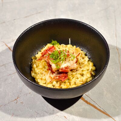 Птитим с белыми грибами и беконом в Air по цене 492 ₽