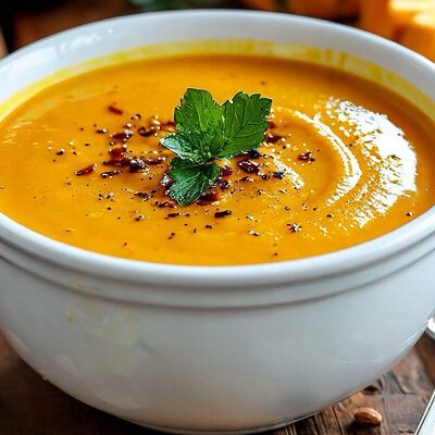 Тыквенный крем-суп на сливках в Cafe Family по цене 430 ₽