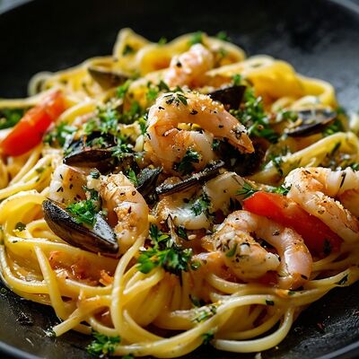 Паста Морское ассорти в Мимино restaurant по цене 1030 ₽