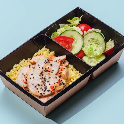 Сундук с курицей, пшеном и овощами в Тюбетей по цене 598 ₽