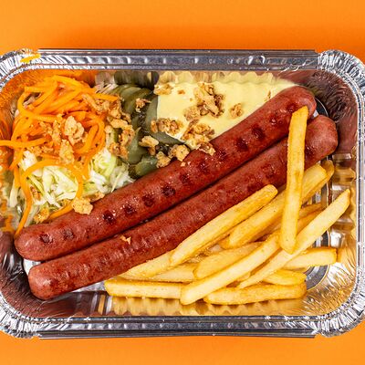 Hot Dog На тарелке с курицей в Not Only Shawa по цене 360 ₽