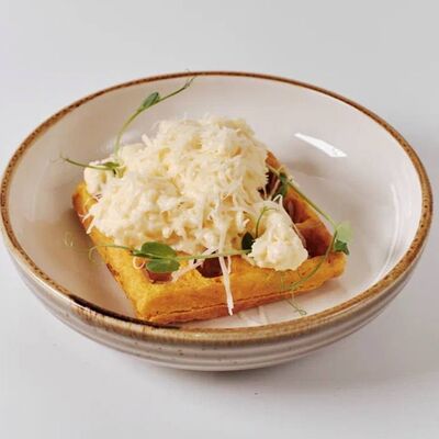 Картофельная вафля со скрембломв ОГОРОДБАР по цене 299 ₽