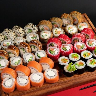 Сет Ассорти Тануки в Рыбин Гуд Sushi Premium по цене 3450 ₽