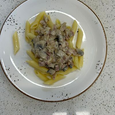 Паста с беконом в римском соусе в Кофеин по цене 350