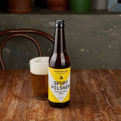 Безалкогольное пиво S-port pilsner в Дзамико по цене 490 ₽