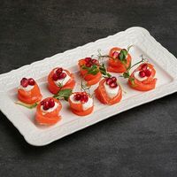 Рулеты из сёмги слабой соли с творожным сыром в Tefsi