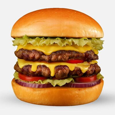 Кинг бургер в Ernies Pizza & Burgers & Shawarma по цене 1190 ₽