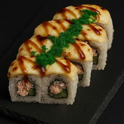 Сырная запеченная Калифорния в Роллы по себестоимости по цене 418 ₽