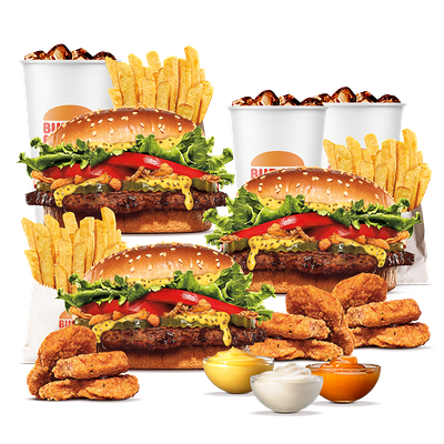 Комбо с Воппер Жюльен на троих в Burger King по цене 84 р.