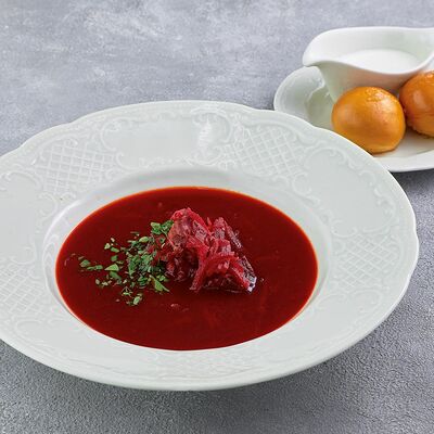 Борщ с телятиной в Царь по цене 590 ₽