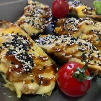 Мидии, запеченные с креветкой в Вкусснов