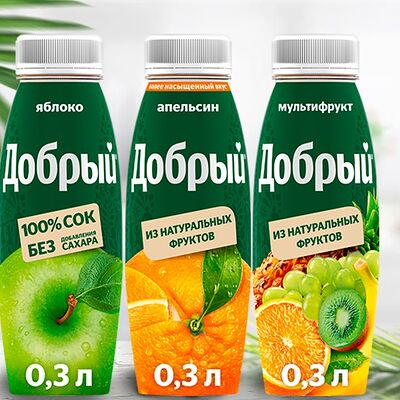 Добрый сок Мультифрукт в Суши-бар Тунец по цене 107 ₽