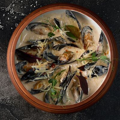 Сливочно-сырные мидии в Арт по цене 890 ₽