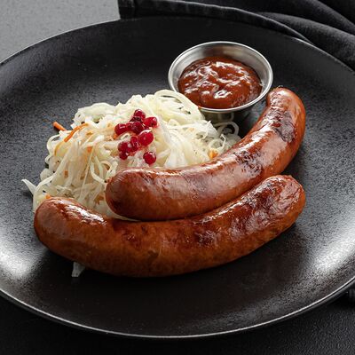 Бараньи колбаски с квашеной капустой в Jager restopub по цене 860 ₽