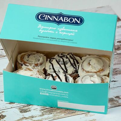 Синнапак 6 мини-булочек ассорти в Cinnabon по цене 1105 ₽