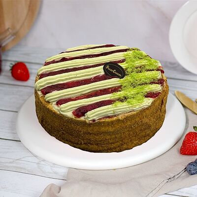 Торт Медовик Малина-фисташка в Робин Сдобин по цене 710 ₽