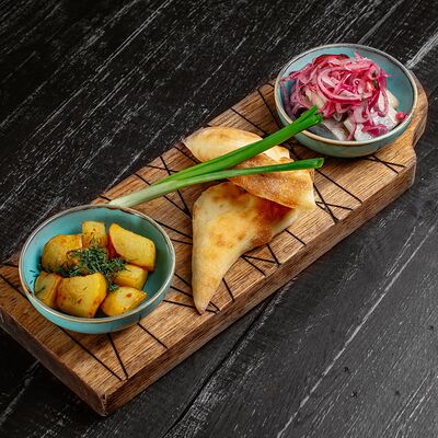 Сельдь на гренках с картофелем в Я тебя люля по цене 750 ₽