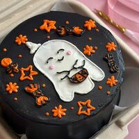 Бенто-торт черный Хэллоуин в The.cakes_spb