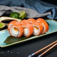 Ролл Филадельфия с апельсином в Afishasushi
