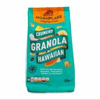Гранола Mornflake Hawaiian овсяные с изюмом, бананом и ананасом в Азбука Вкуса Экспресс Меню