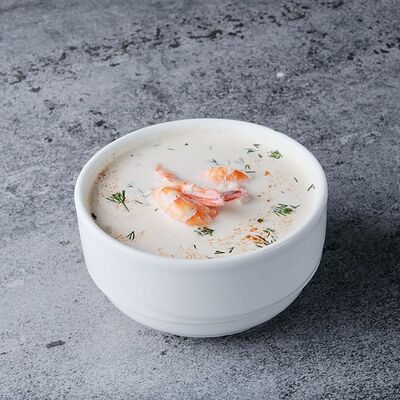 Суп сливочный с креветками в THE BOX по цене 420