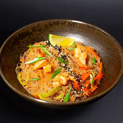 Wok с Креветкой и гарниром на выбор в Пудл Нудл по цене 520 ₽