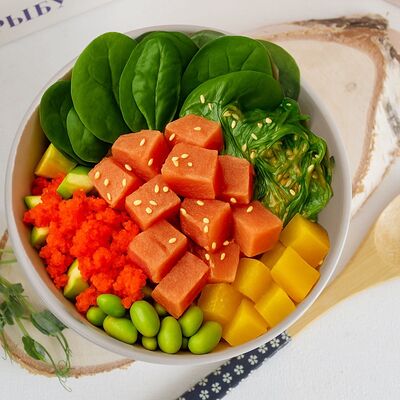 Поке классик с лососем в Держи рыбу по цене 850 ₽