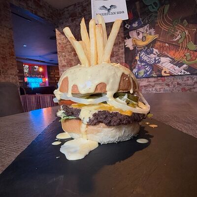 Вулкан бургер в American BBQ по цене 39 р.