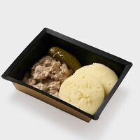 Бефстроганов из говядины с картофельным пюре в UPPETIT