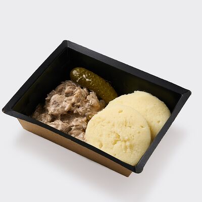 Бефстроганов из говядины с картофельным пюре в UPPETIT по цене 388 ₽