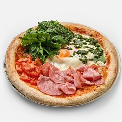 Пицца-завтрак с яйцами и мортаделлой в Сахар по цене 675 ₽