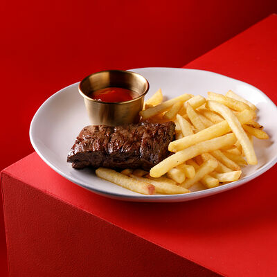 Детский стейк скёрт с картофелем фри в Hitch по цене 1430 ₽