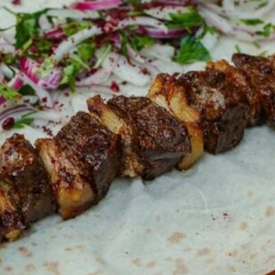 Печень с курдюком шашлыкв Сосновый Дворик по цене 500 ₽