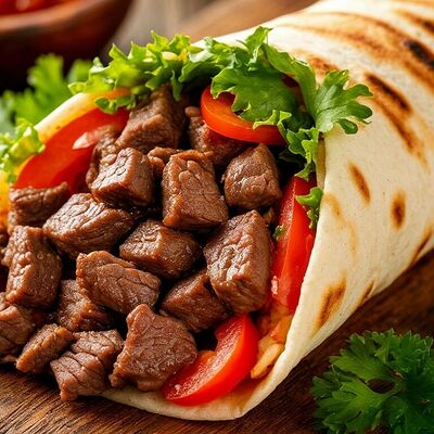 Шаурма с говядиной в Кафе SINBAD по цене 754 ₽