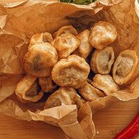 Пельмени в коробочке сытные жареные в Чебуреки