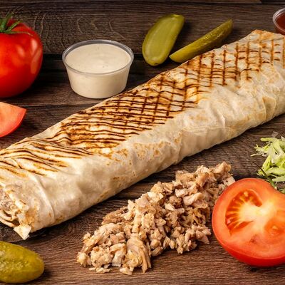 Шаверма Тройная Супермясная в GRILL & SUSHIMASTER - ГРИЛЬ и СУШИ МАСТЕР по цене 449