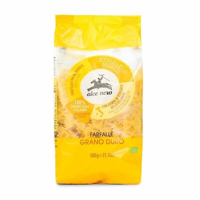 Макаронные изделия Фарфалли из твердых сортов пшеницы Био, Alce Nero, Италия в Азбука Вкуса Экспресс Меню по цене 322 ₽