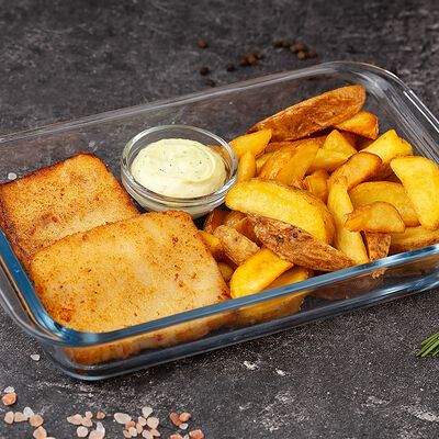 Кейс фиш&чипс в Крылышки & Рёбрышки по цене 845 ₽