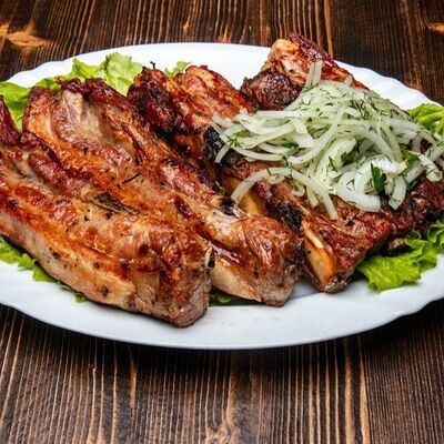 Шашлык - Свиные рёбрышки в Шашлычный СТАРЫЙ КРУГ по цене 450 ₽