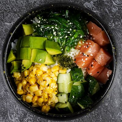 Поке с лососем в Dimcoffee по цене 700 ₽