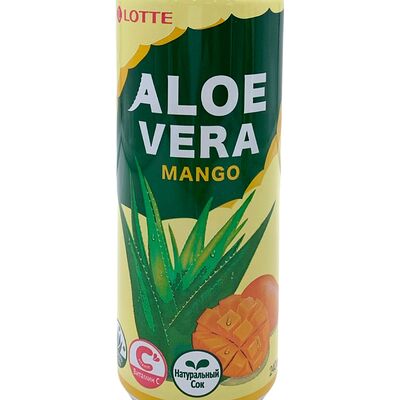 Негазированный сокосодержащий напиток Lotte Aloe Vera Манго в ZAKAZOOM по цене 97 ₽