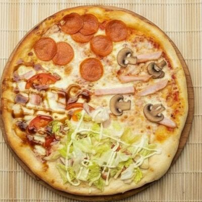 Пицца 4 вкуса в Ясураги по цене 1320 ₽