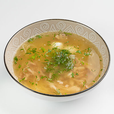 Детский куриный суп с перепелиным яйцом в Южанин по цене 33000 сум