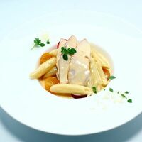 Паста в сливочном соусе с курицей в КидБург