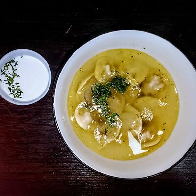 Суп пельменями в Чайхана Рахат по цене 350 ₽