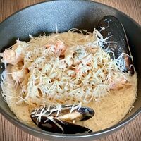 Паста с морепродуктами в Dada Art Bakery