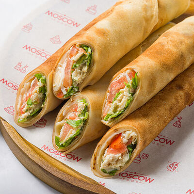 Блинчики Цезарь в MOSCOW FOOD Кейтеринг по цене 2760 ₽